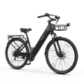 C1 Pro elektrische stadsfiets zwart - zijaanzicht